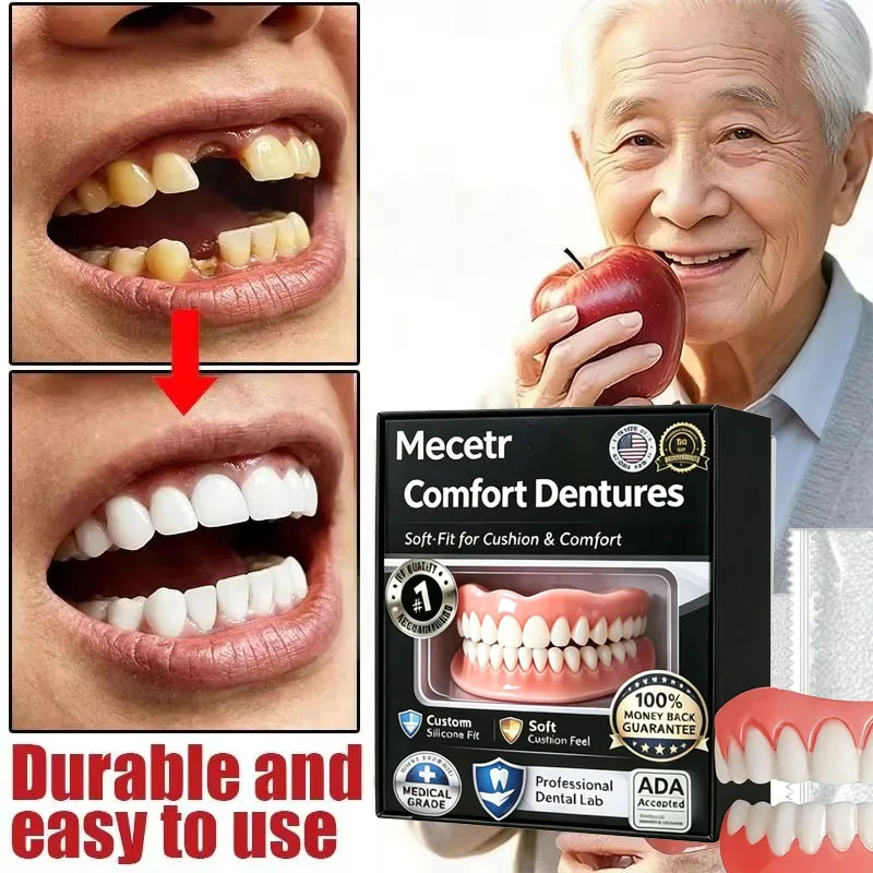 Adult Adjustable Dentures Teeth Set Fake Teeth Portable Wholesale full mouth denture sample models and elderly full mouth - 4
