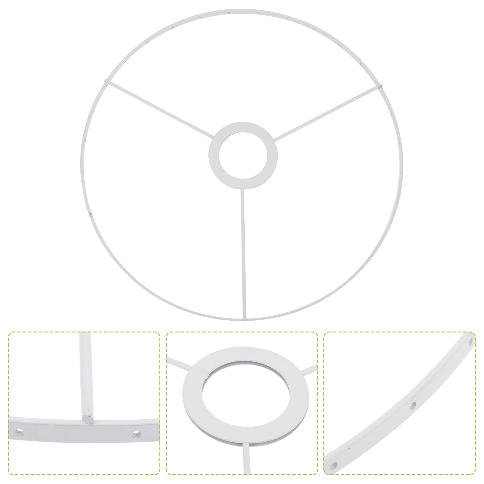 

Ring Lampshade Lamp Shade Light Guard Cage Bracket Drum Frame Holder Support Frames Wire Adapter Harp Horn Square Fitter Holders