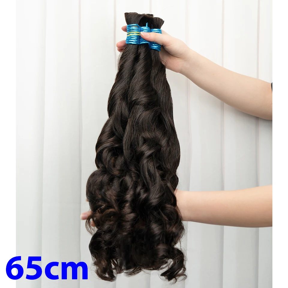 Human Hair Bulk Loose Wave No Weft Hair Bundles For Braiding Deep Extensions Brazilian Natural Black Human Braiding
