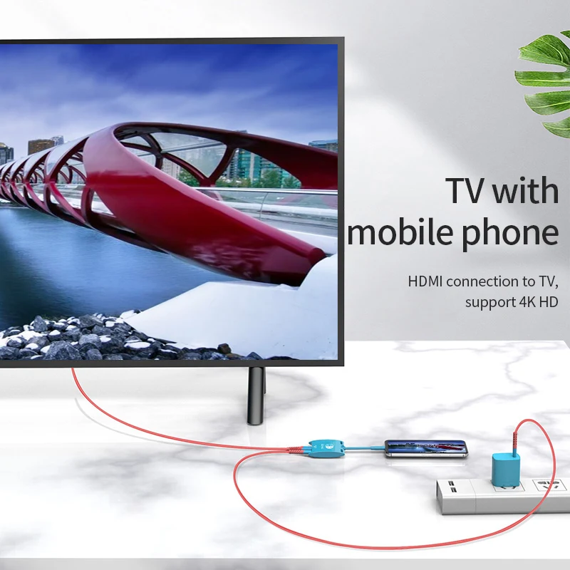 Portable TV Docking Station 4K HDMI Adapter Type C Port USB Port for Official Nintendo Switch Switch OLED