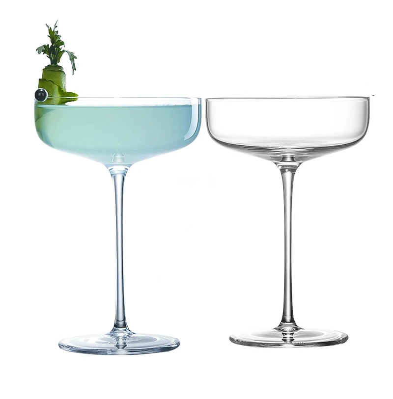 2PCS 185ML Coupe Cocktail Glass Martini Glass Crystal Set of 2