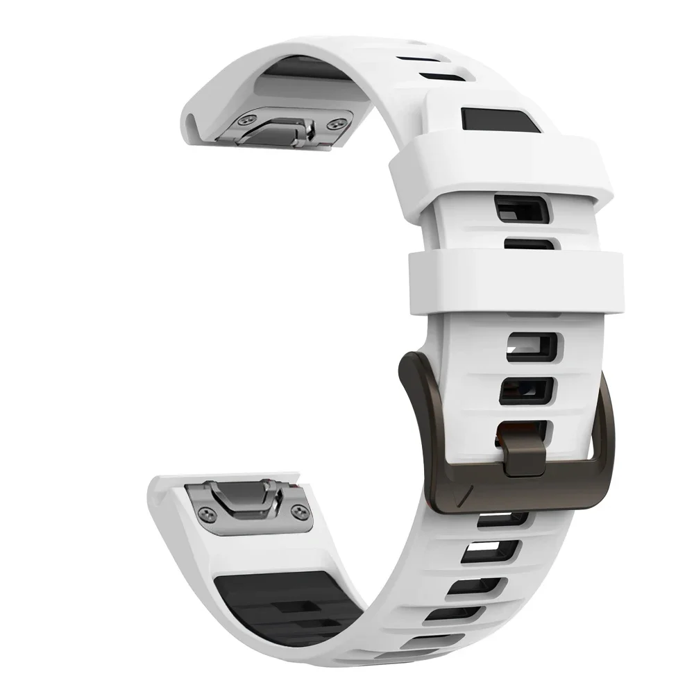Waterproof Sport Wear-Resistant Quickfit Silicone Strap, 22mm/26mm