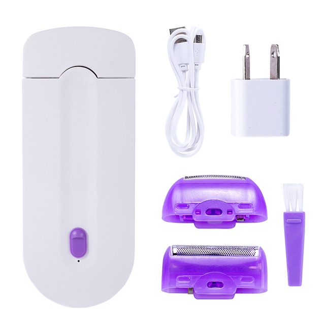 Painless Hair Removal Kit Laser Touch Epilator USB Rechargeable Women Body Face Leg Bikini Hand Shaver Hair Remover
