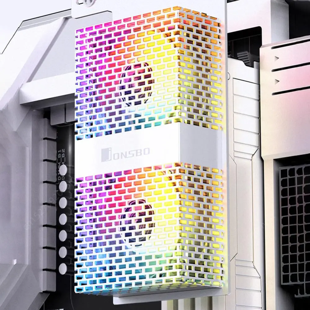 NF-1 RAM 쿨러 팬, DDR4 DDR5 메모리 방열판, 4 핀 PWM 듀얼 5020 팬, ARGB PC 메모리 냉각 라디에이터, 3600RPM, 5V, 3 핀