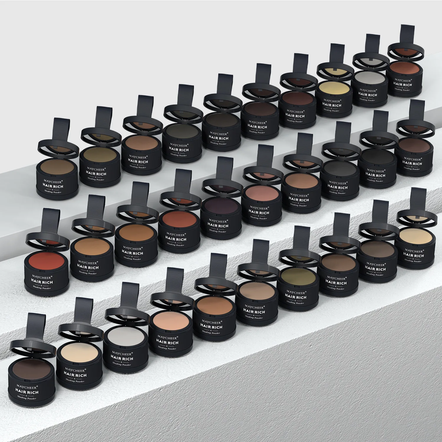 MAYCHEER Hair Shadow Powder Waterproof Hair Line Edge Control Powder Line Shadow Root Cover Up Makeup Concealer