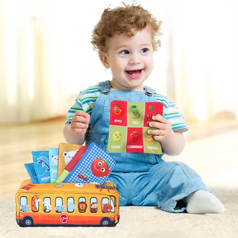 

Montessori Baby Toys for 6 12 Months Toddlers Tissue Box Toy with Scarves Sound Paper Educational Sensory Toy for Boys and Girls