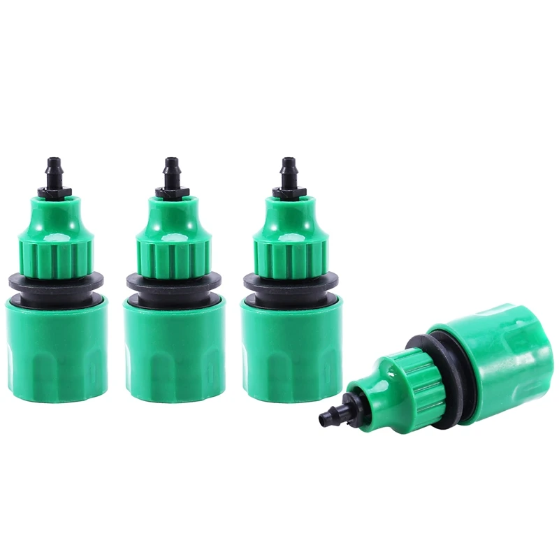 Promotion! Garden Hose Pipe One Way Adapter Tap Connector Fitting For Irrigation 4-Pack |