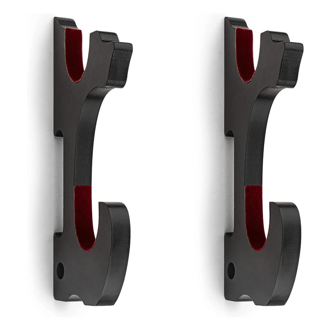 

Sword Wall Mount 2/Set 1-Tier Padded Hook Katana Holder Adjustable Display Hanger for Sword ,2-Tier-Pad
