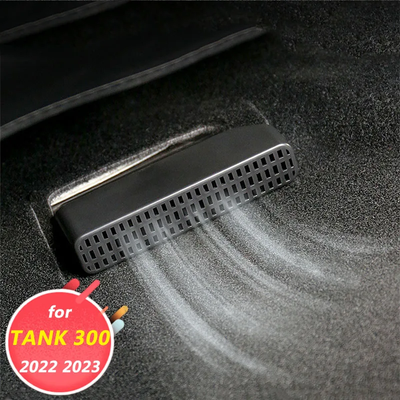 Car Interior Decoration Accessories, Seat Bottom Air Outlet Protective Cover 2Pcs For Great Wall Gwm Wey Tank 300 2022 2023