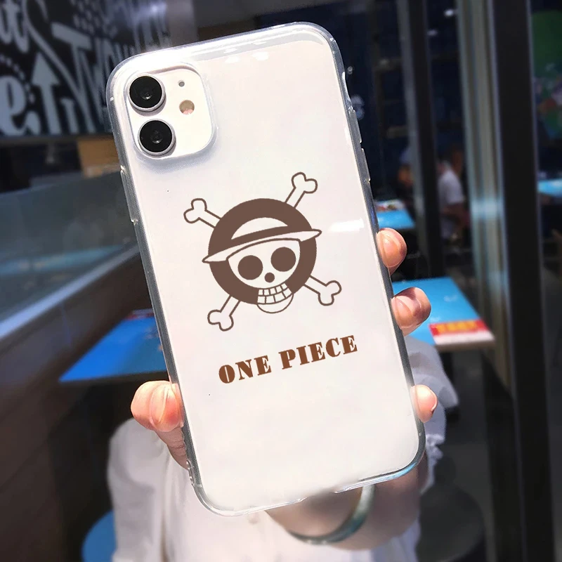 iphone 13 pro max wallet case Japan Anime One Piece Cartoon Luffy Phone Case For iPhone 13 12 11 Pro X XS Max Mini 7 8 Plus SE 2020 2022 XR Transparent Cover best case for iphone 13 pro max