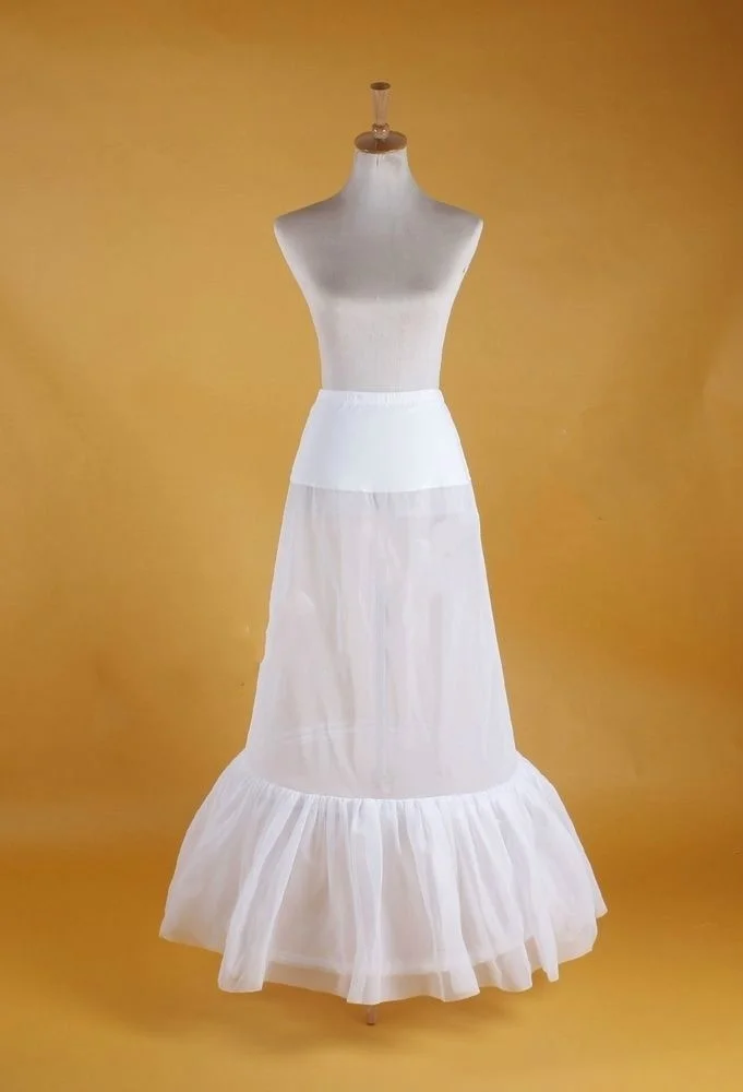 Wedding 2 Hoop A Line White Prom Dress Petticoat Crinoline Slip Underskirt sumptuous 6 hoop crinoline underskirt petticoat full a line floor length bridal dress ball gown slip for women