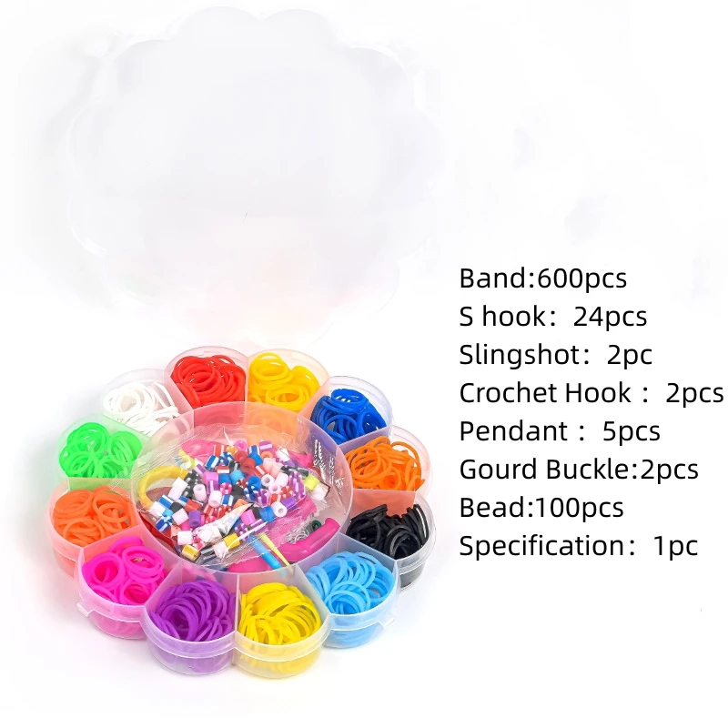 Elastic Rubber Band Refill Kit for DIY Knitting and Crafting