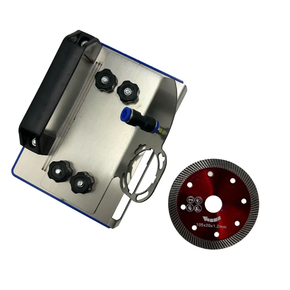 Stainless Steel Angle Grinder Stand Secure Clamping 45&deg; Chamfer Cutting Chamfered Bracket Base Attachment Precise