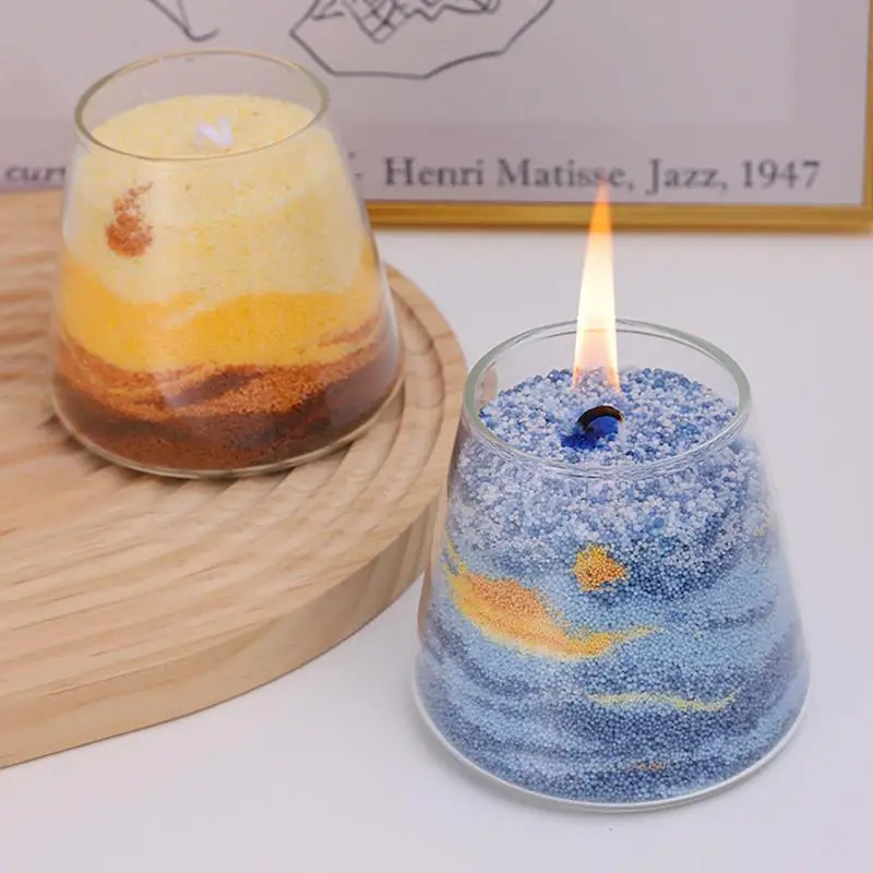 DIY Art Sand Painting Scented Candles Material Pack Kit Handmade