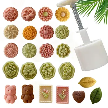 Flower Moon Cake Mold 1