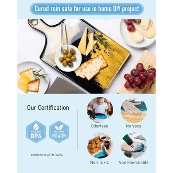 High quality 2 Gallon Crystal Clear Epoxy Resin Kit 5