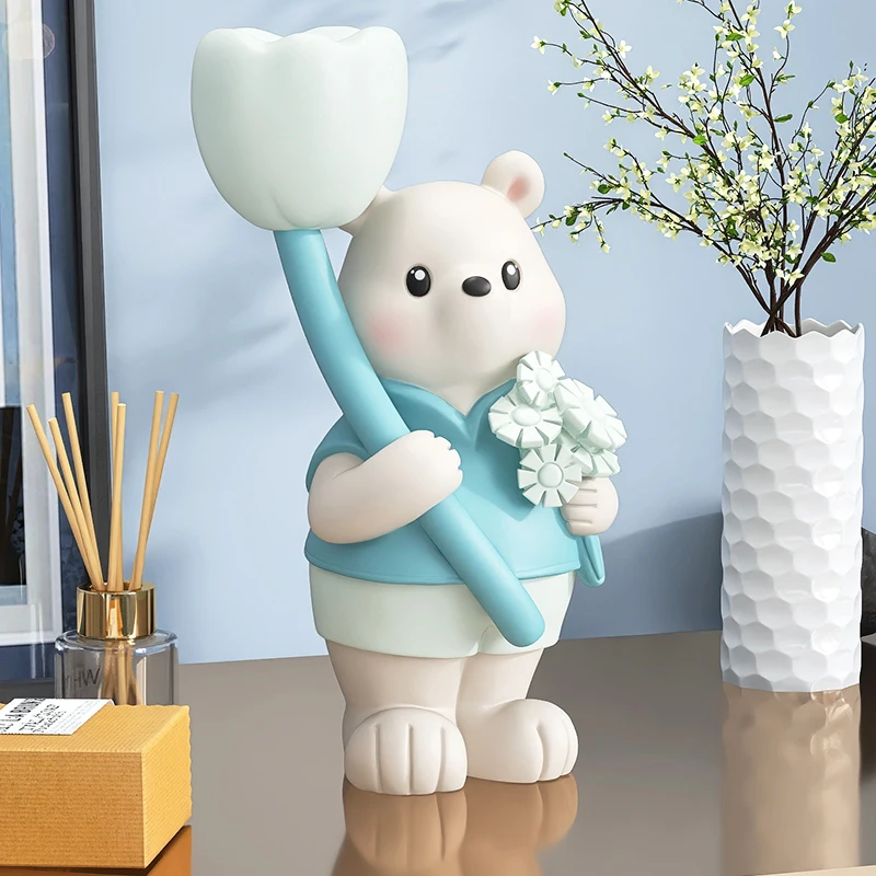 

Cute Bear Decoration for Living Room, Home Accessories, TV Stand, Wine Cabinet, Hallway, Children's Room, Desktop, Christmas