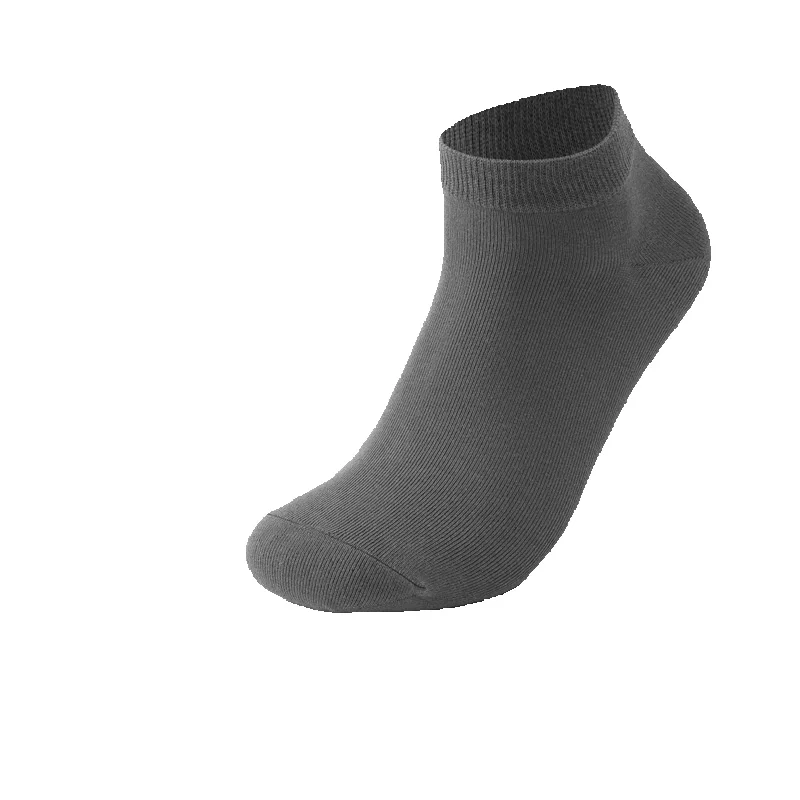 Men's Antibacterial Cotton Crew Socks Breathable Solid Colour_voghion.com