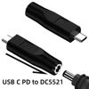 1/2PCS USB C to DC Power Adapter for Starlink Mini PD100W USB C Male to DC5521 Female Connector Charge Barrel Jack Power Adapter 3