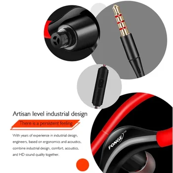 Auricolari Cablati con Microfono e Controllo Volume, Cuffie con Cancellazione del Rumore per la Corsa