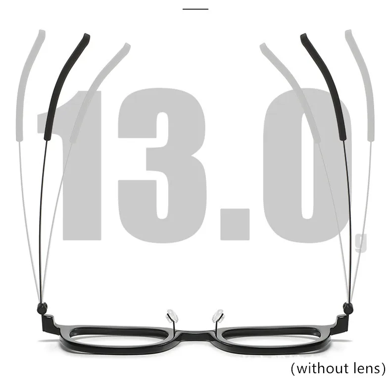 Dänische Marke Quadratische Acetat-Brillenfassung 1050 Herren Damen Titan Ultraleichte Brillen Vintage Grün Transparente Brillengestelle – Detail 10