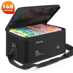 Premium Dual Tip Art Marker Set for Coloring and Painting (168 Colors Set)