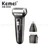 Kemei Km-6558 Multifunctional Waterproof 3 In 1 Cutter Head Usb Men Shaver Electric Kemei Electric Shaver 6