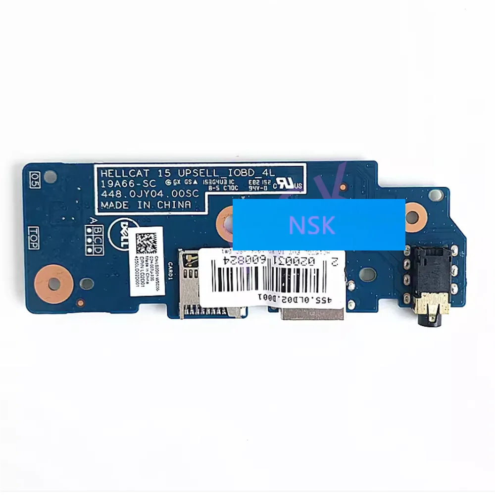 

Original 19A66-SC For Dell Inspiron 2-in-1 7506 Black USB Audio Port IO Circuit Board 100% Test OK