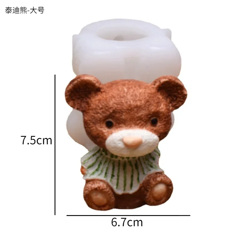 ASAISWO Arctic Bear Mold Bear Candle Mold Animal Mold Bear Jewelry Resin Casting Molds Handmade Silicone Mold for Resin Candle Making Molds Craft Supplies