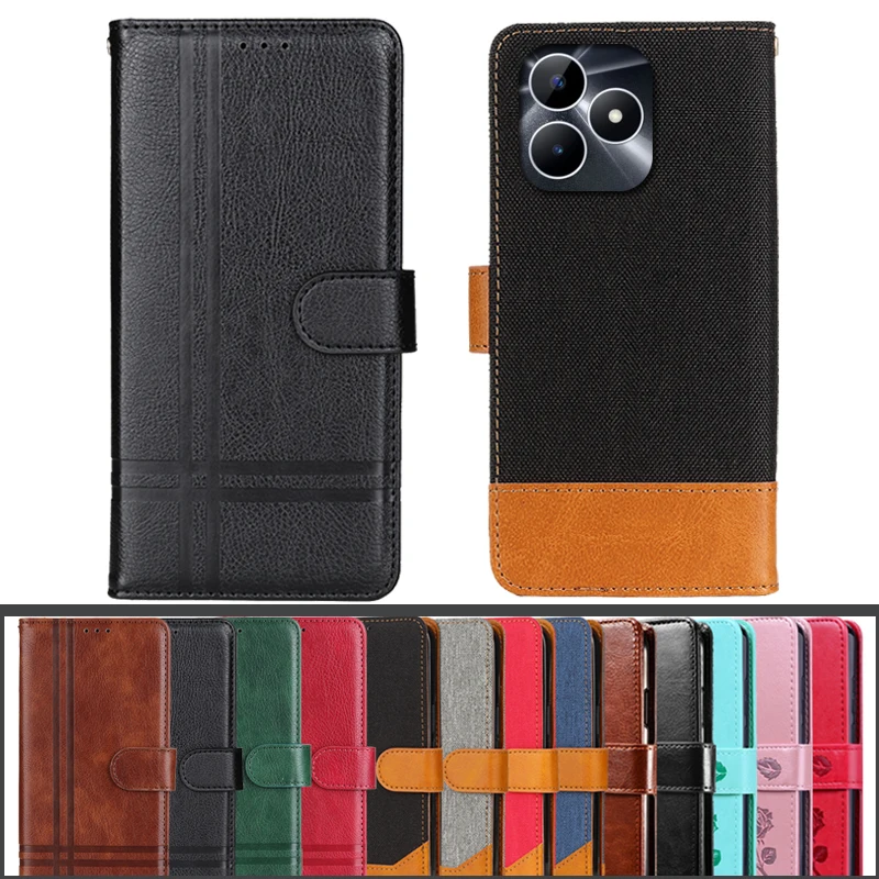 Realme Note 50 케이스 커버 OPPO Realme Note 50 Capa 플립 가죽 지갑, 휴대폰 뒷면 소프트 TPU, Realme Note 50 Fundas, 신제품