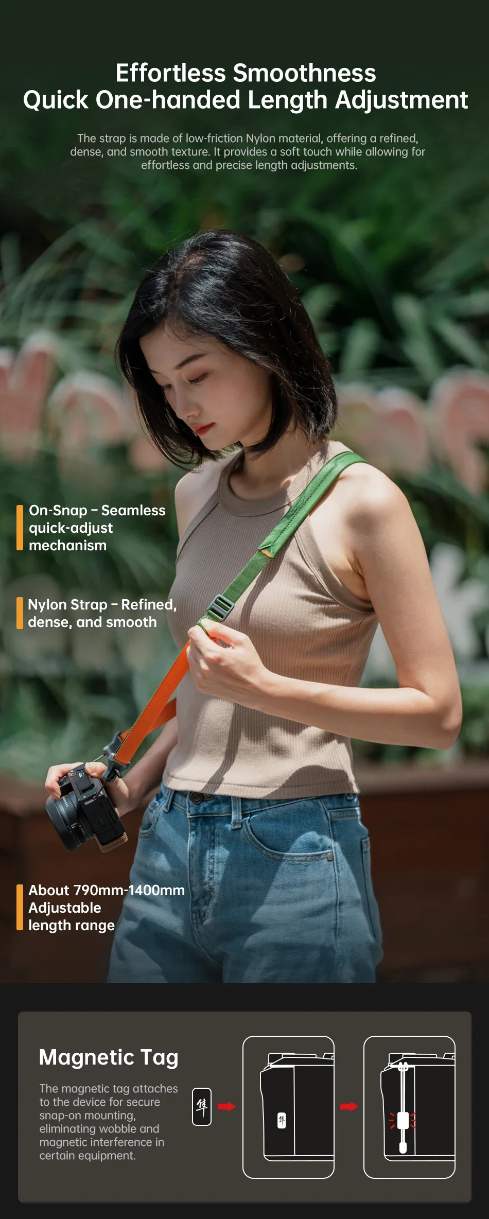 MAGLINK Lite V2 Camera Strap for Entry-level Mirrorless/Compact Cameras,Quick Ma