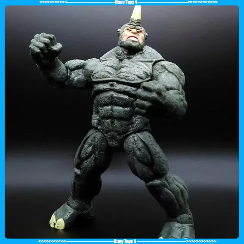 새로운 23cm 애니메이션 X-Men 어벤져스 악당 영웅 7인치 라이노 관절 가동 액션 피규어 수집용 모델 장난감 선물