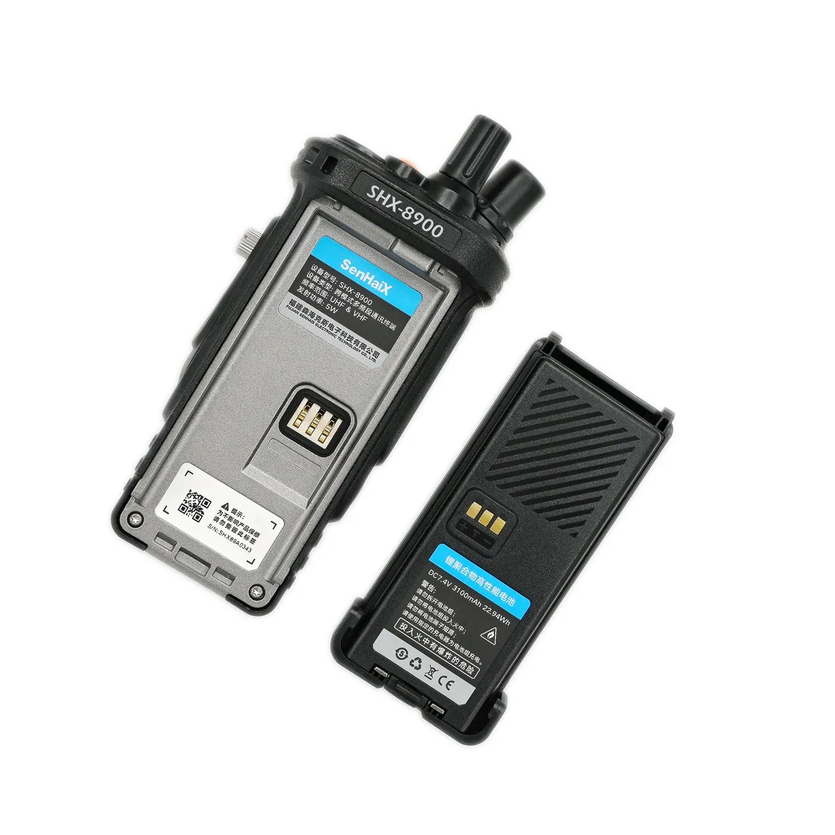 SenHaix SHX8900 Two Way Radio 4G LTE Poc Network VHF UHF AM FM Air Band Receiver Cross Mode GPS Bluetooth USB C Public Intercom 5