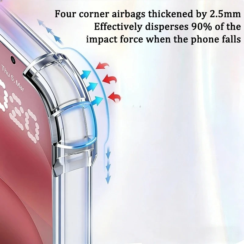 Air Cushion Shockproof Silicone TPU Back Cover
