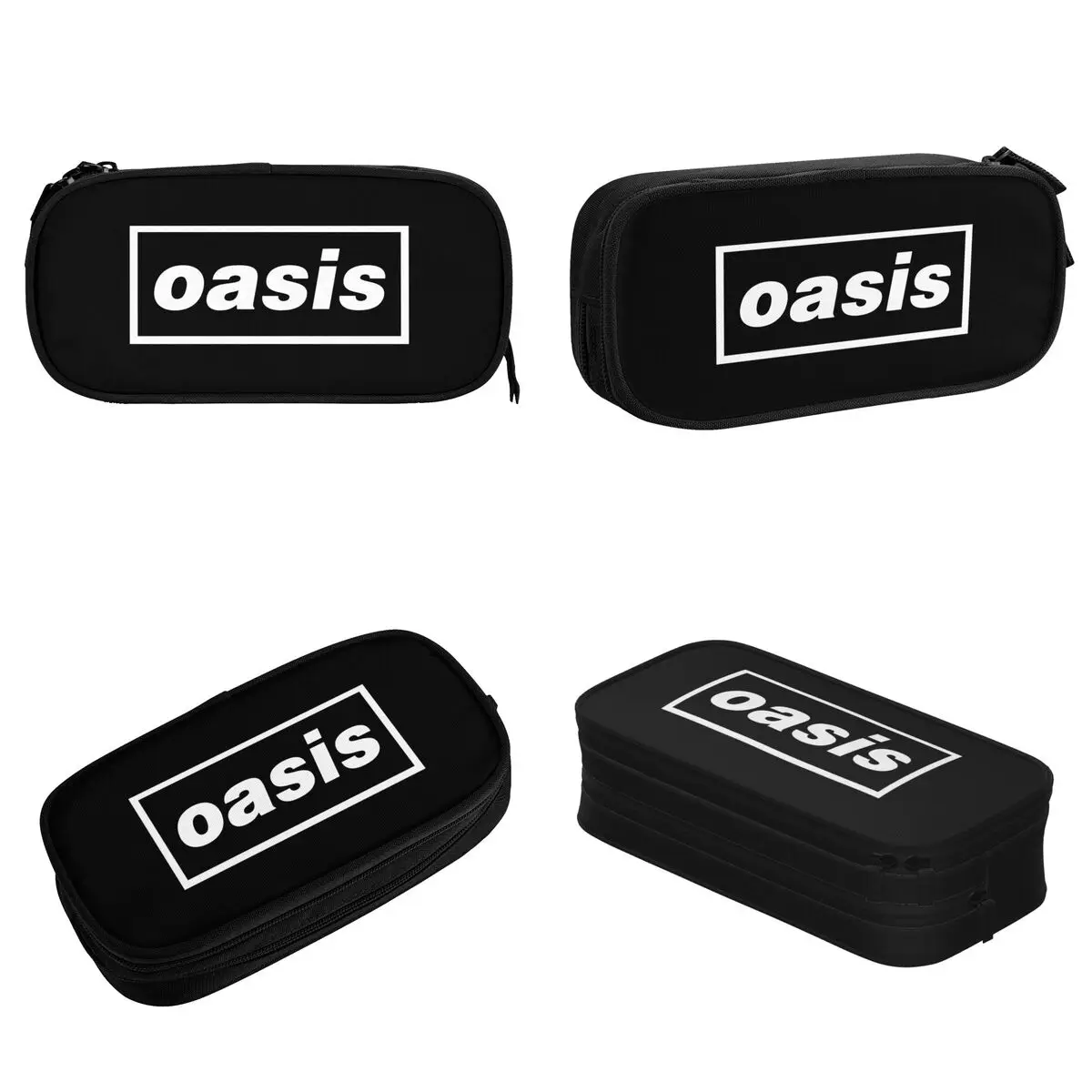 O-Oasis Rock Band Pencil Case Music Albums Pencilcases Pen for Student Large Storage Bags School Supplies Gifts Stationery
