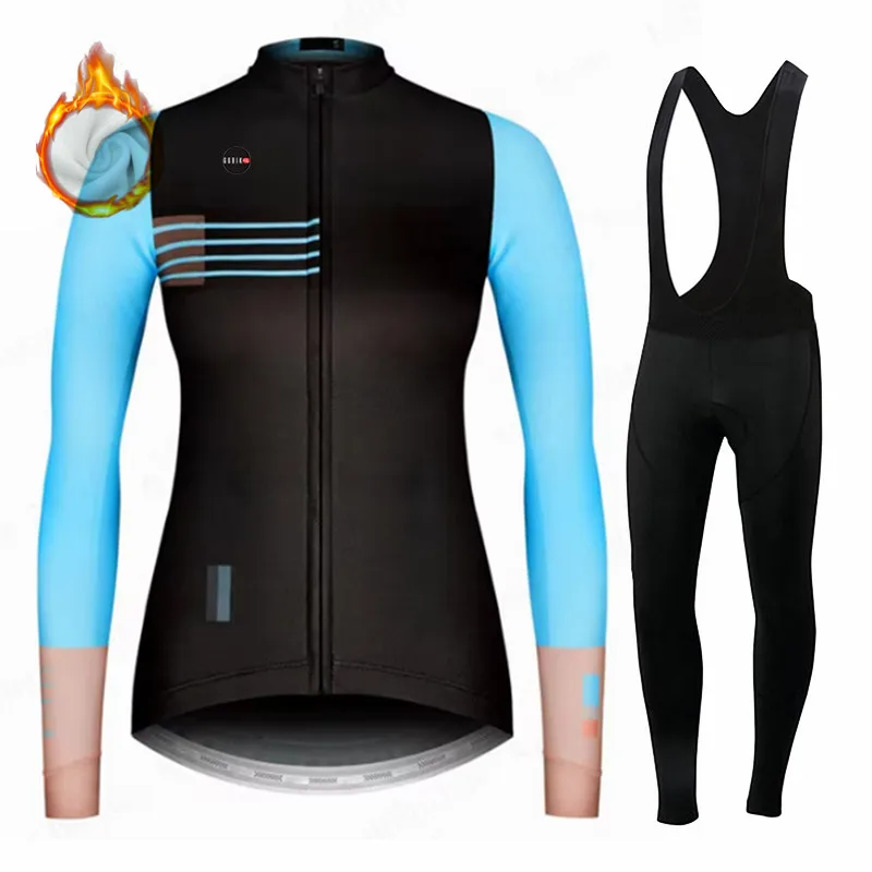 Women Winter Bicicleta Set Outdoor Thermal Fleece Cycling Clothing Road Bike Shirt MTB Jersey Bicycle Uniform Ciclismo cycling jersey cycling shirt cycling suit cycling jersey set