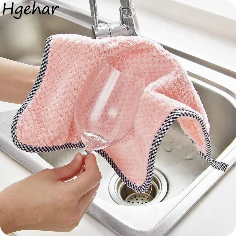 Toallas de mano de secado rápido para el hogar, paño absorbente de agua, supersuave, multifunción, 25x25cm, novedad