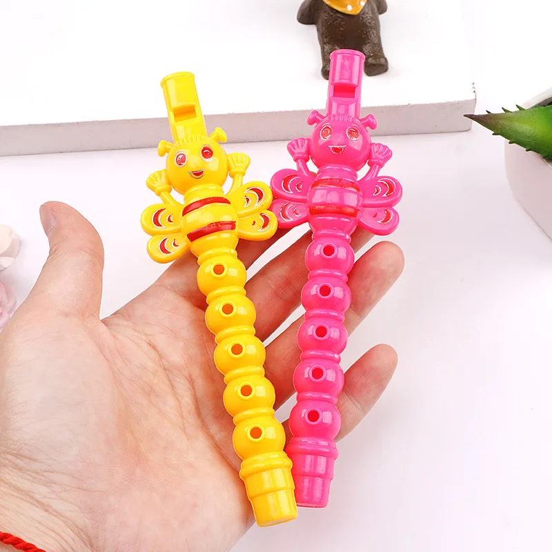 Description Picture 6 of item12Pcs Colorful Bee 5 Hole Flute Whistle Noise Maker Toys for Kids Birthday Party Favors Baby Shower Goodie Bag Pinata Fillers