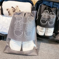 5/10pcs Shoes Storage Bag Closet Organizer Non Woven Travel Portable Bag Waterproof Pocket Clothing Classified Draw Hanging Bag 1