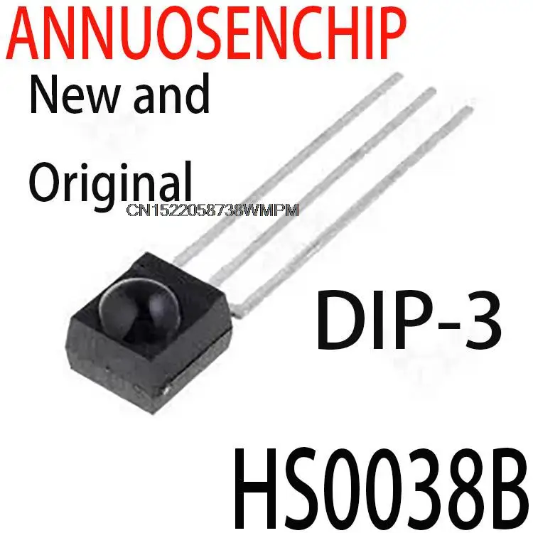 

Бесплатная доставка, 100 шт., новые и оригинальные HS0038 DIP-3 HS0038B