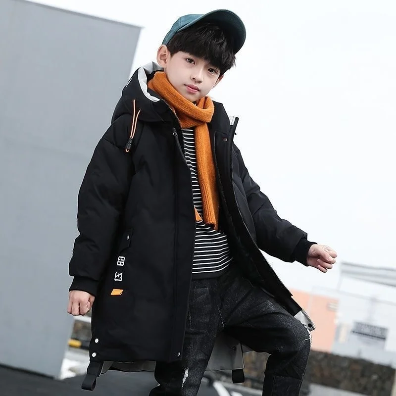 New Children parka kids Winter Warm Jacket Coat snowsuit Clothing Big Boy Thicken Outerwear toddler clothes infant overcoat -30C