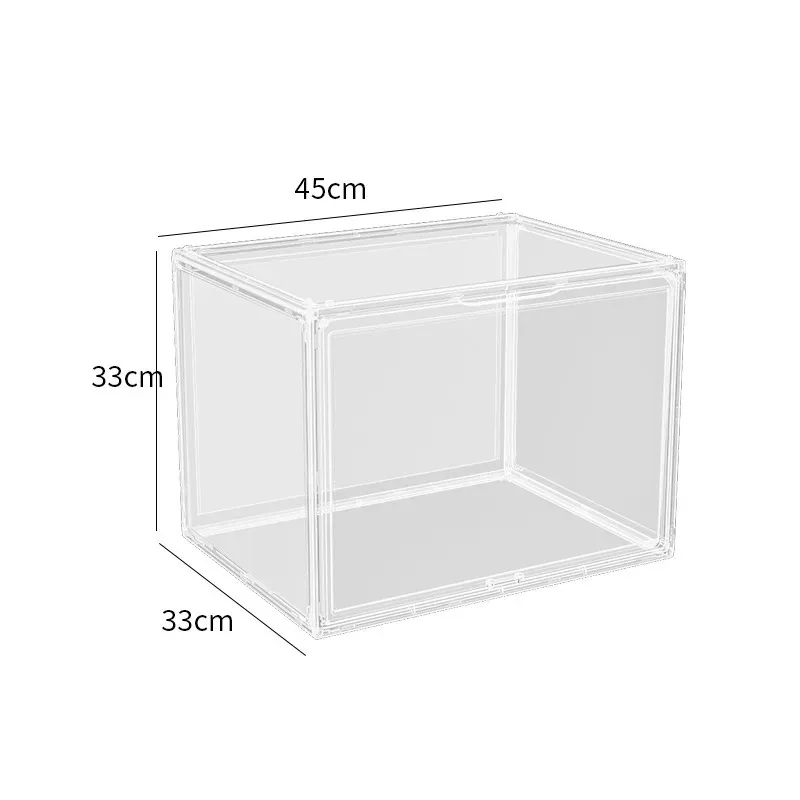 Transparent PET Display Box Big Handbag Dust-Proof Storage Box Fingures Display Rack Living Room Decoration Helmet Closet Rack