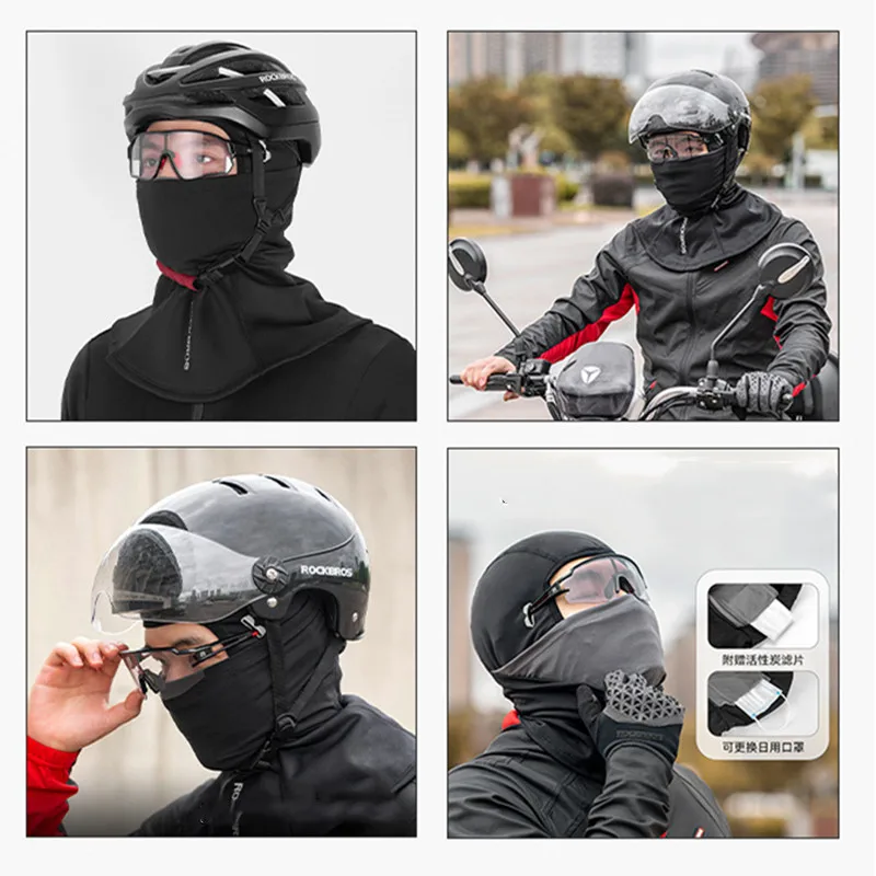 Masque De Cyclisme En Polaire Thermique, Garde Au Chaud, Coupe