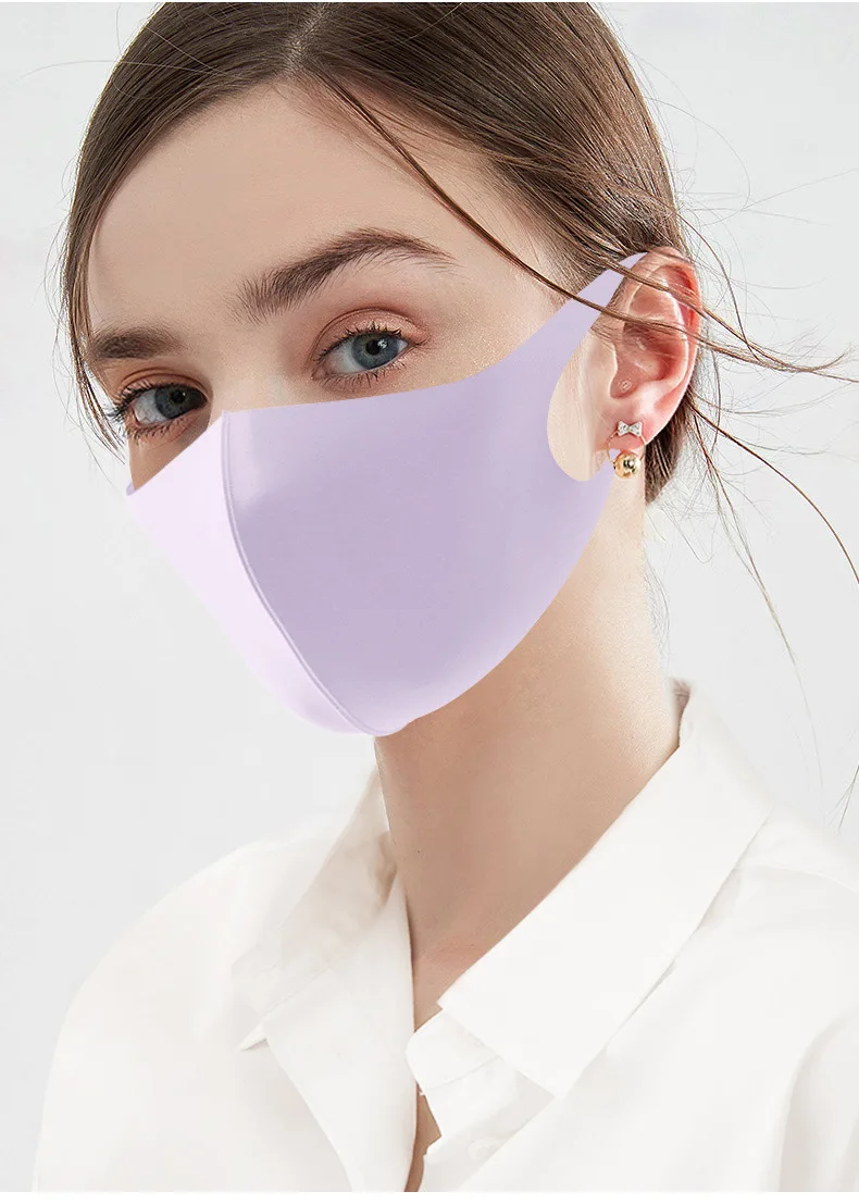 Ice Silk Sunscreen Mask Summer Unisex Thin Sunscreen Adult Dustproof Three-dimensional Mouth Masks Respirator face mask