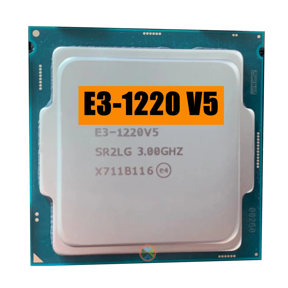 Xeon E3-1220V5 Cpu 3.00Ghz 8M 80W Lga1151 E3-1220 V5 Processore Quad-Core E3 1220 V5 E3 1220 V5 Spedizione Gratuita
