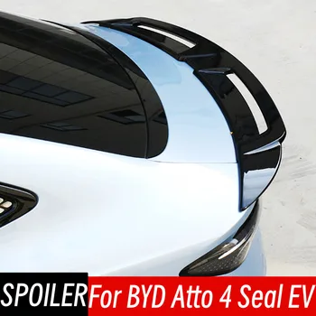 For BYD Atto 4 Seal EV 2022 2023 Bodykit Car Rear Trunk Lid Boot Ducktail Lip Spoiler Wings ABS Exterior Tuning Accessorie Part 1
