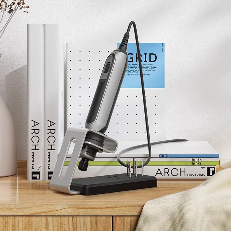 Deli Portable 18V Electric Drill Mini Grinder for DIY Rechargeable Engraving Drilling Griding Machine Micro Rotary Tool Kit 2