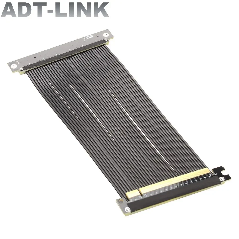Cabo Blindado da Extensão da Placa Gráfica do Riser Rtx 3.0 de Pcie 3060 X16 da Velocidade Completa Único Reverso 90 Graus Gpu para o Chassi de Atx