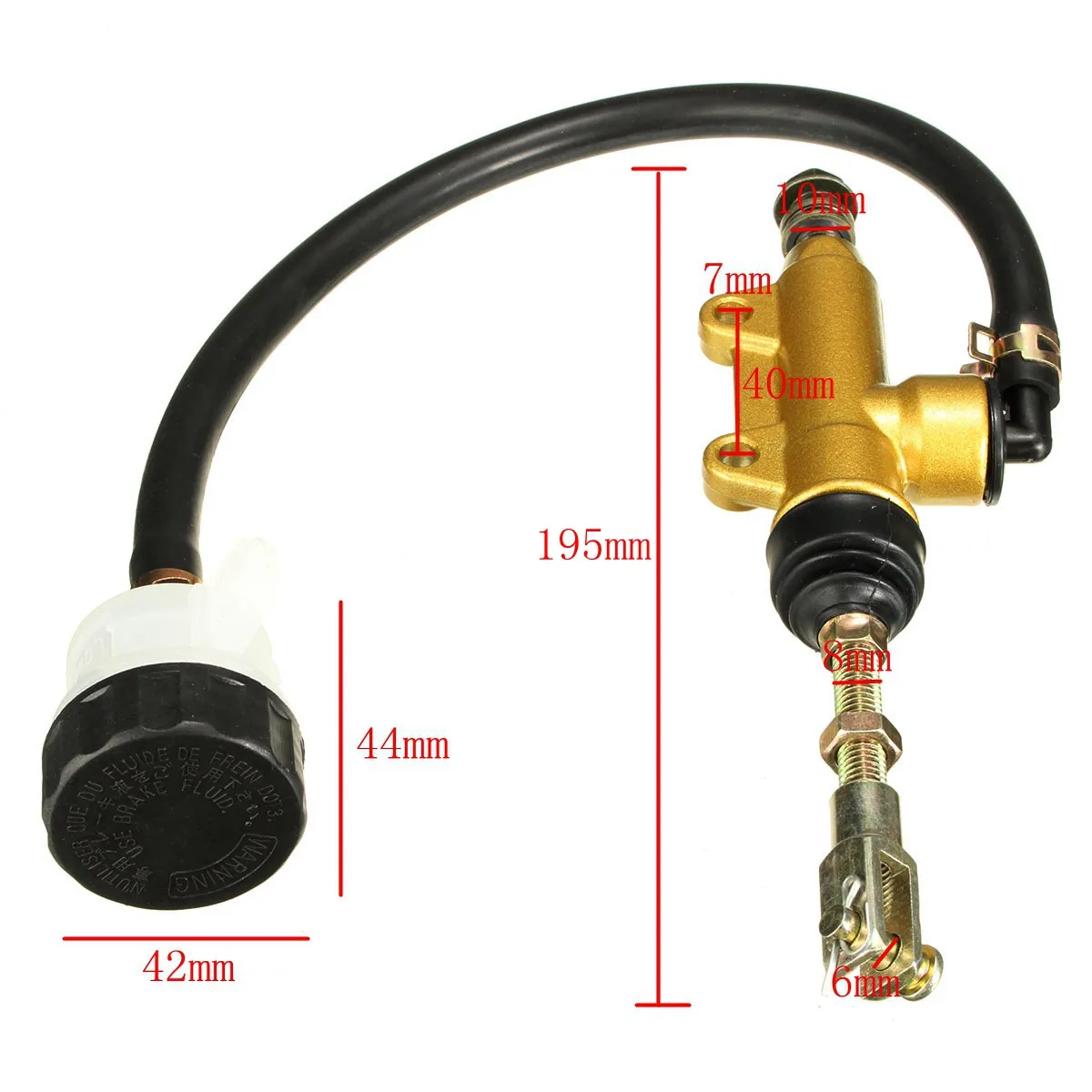 Cilindro Moto Pompa Freno Posteriore Universale Pompa Idraulica Per Motocross Dirt Pit Bike Atv