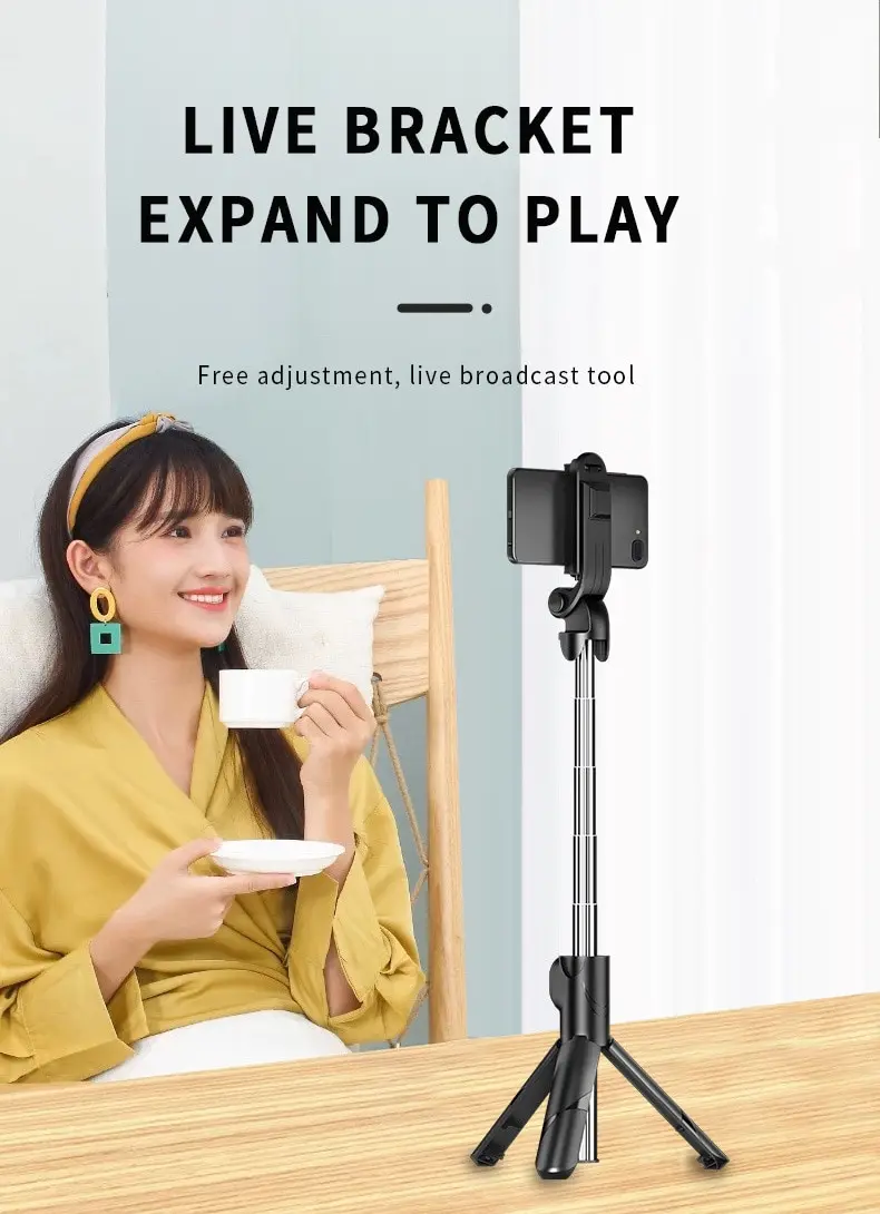 Bluetooth Selfie Stick Xt02p Horizontal and Vertical Shooting Mobile Phone Integrated Live Broadcast Bracket Selfie Stick